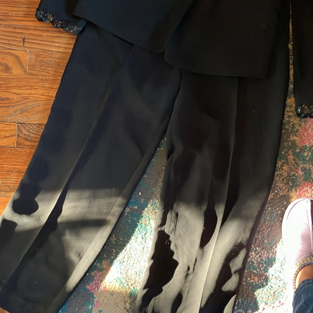 Alfani Sequin Trim 2 PC Pants suit - Picture 3 of 5